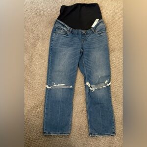 Abercrombie & Fitch Blue Maternity Boyfriend Jeans